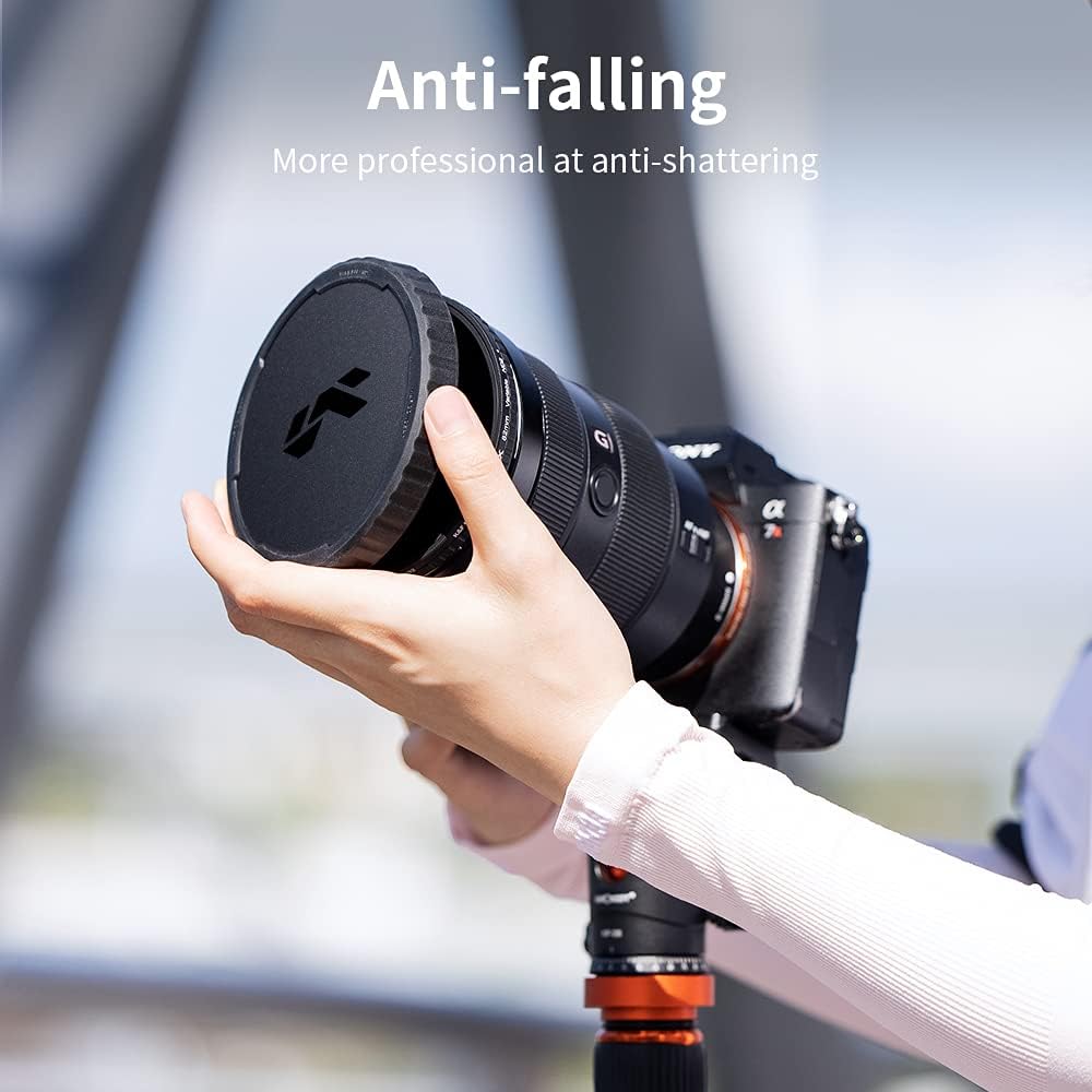 67mm Variable ND Lens Filter & Filter Cap Kit (2 Pcs) Adjustable Neutral Density ND2-ND32 with TPU Filter Cap R3931