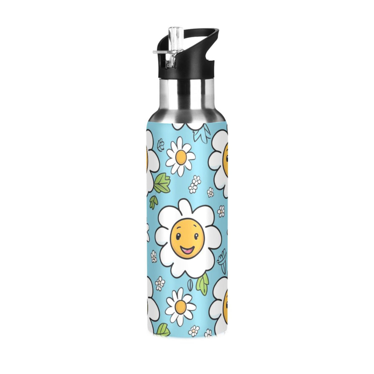 20 oz Insulated Stainless Steel Water Bottle with Straw Lid Z971783