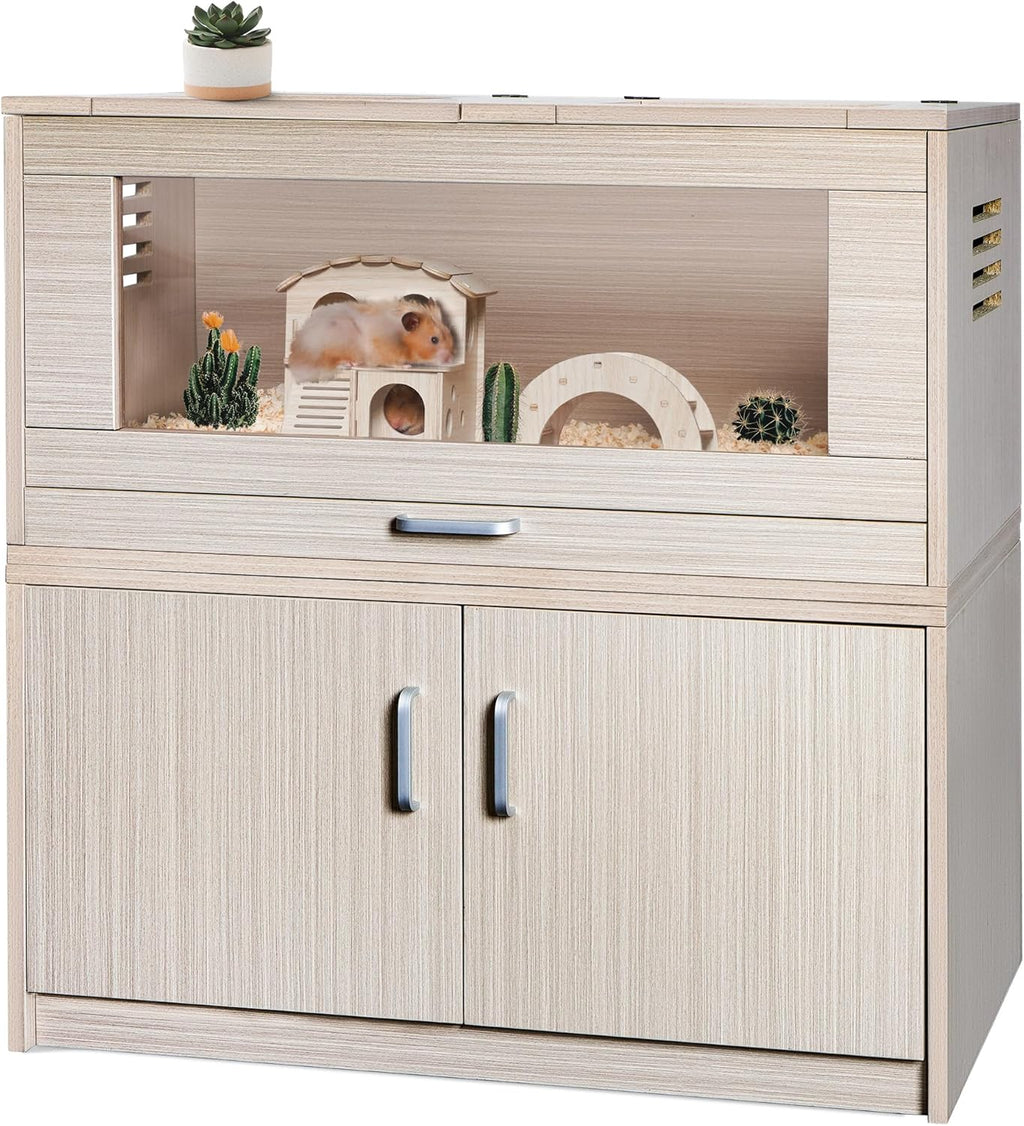 Guinea Pig Cage with Storage Cabinet Q7298