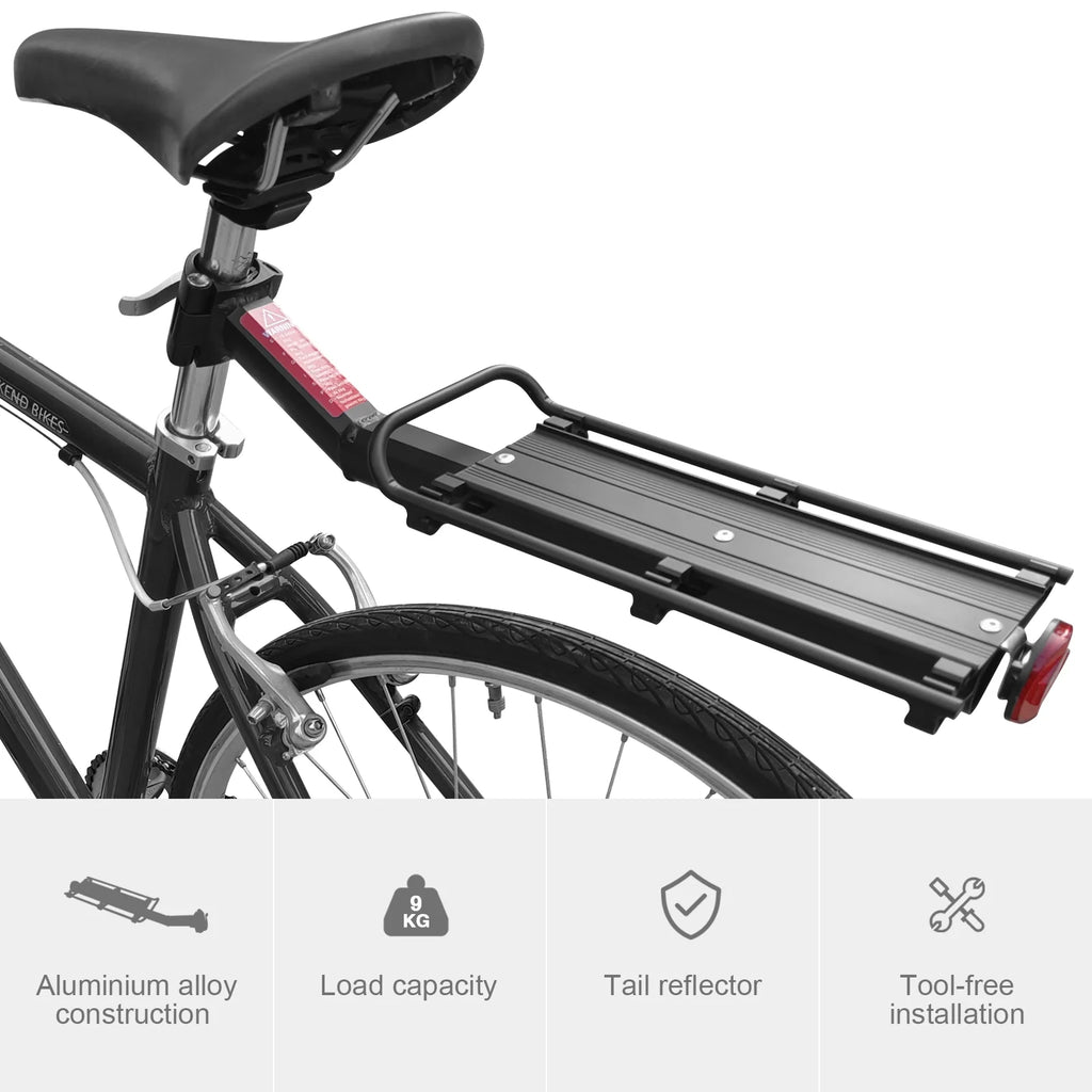 Aluminium Alloy Rear Bike Cargo Rack with Reflector E693238