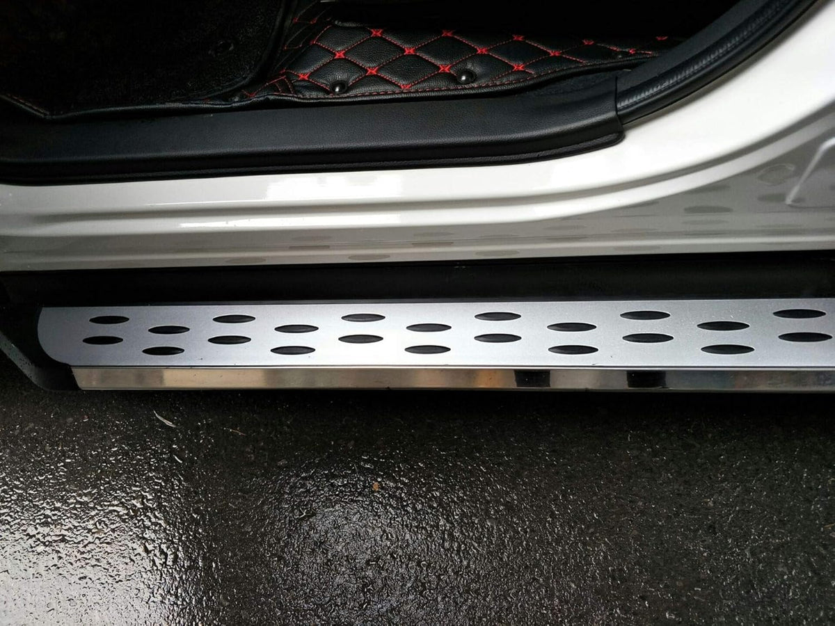 2PCS Running Boards Side Step Nerf Bars silver R402850