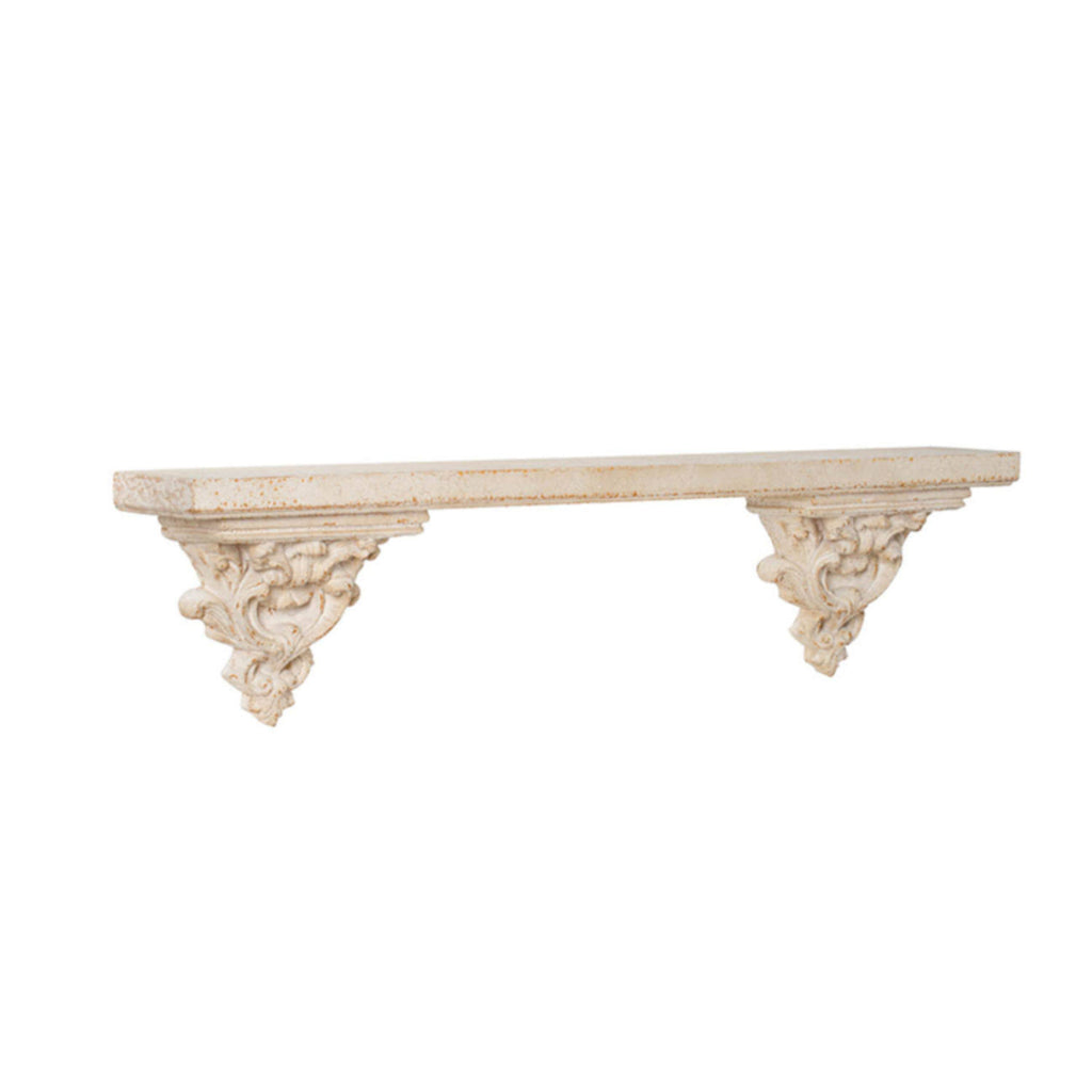 Antique White Wall Shelf E896723