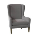Charcoal Gray Wingback Chair W916