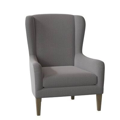 Charcoal Gray Wingback Chair W916