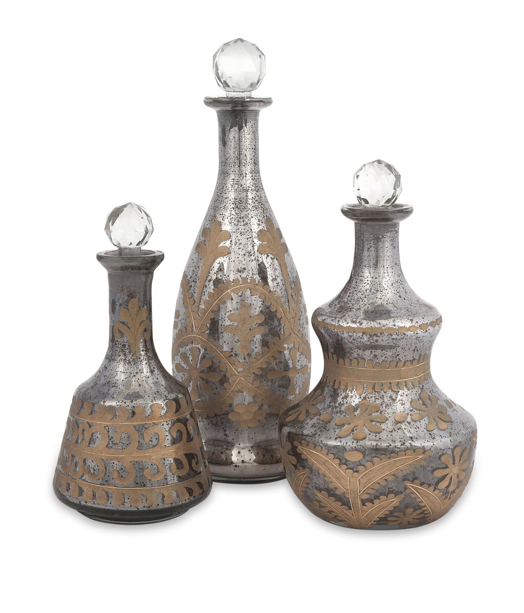 Glass Decanters (Set of 3) Z528