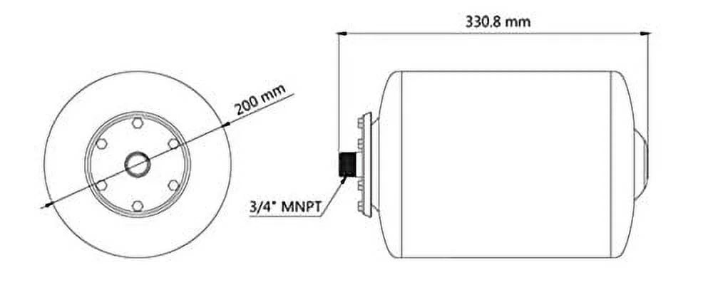 2 Gallon Pre-Pressurized Accumulator Tank N864576