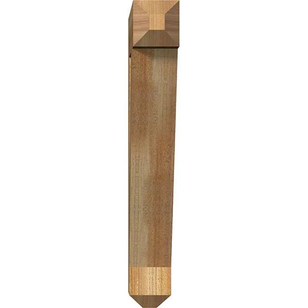 Traditional Craftsman Rough Sawn Bracket, Western Red Cedar T459