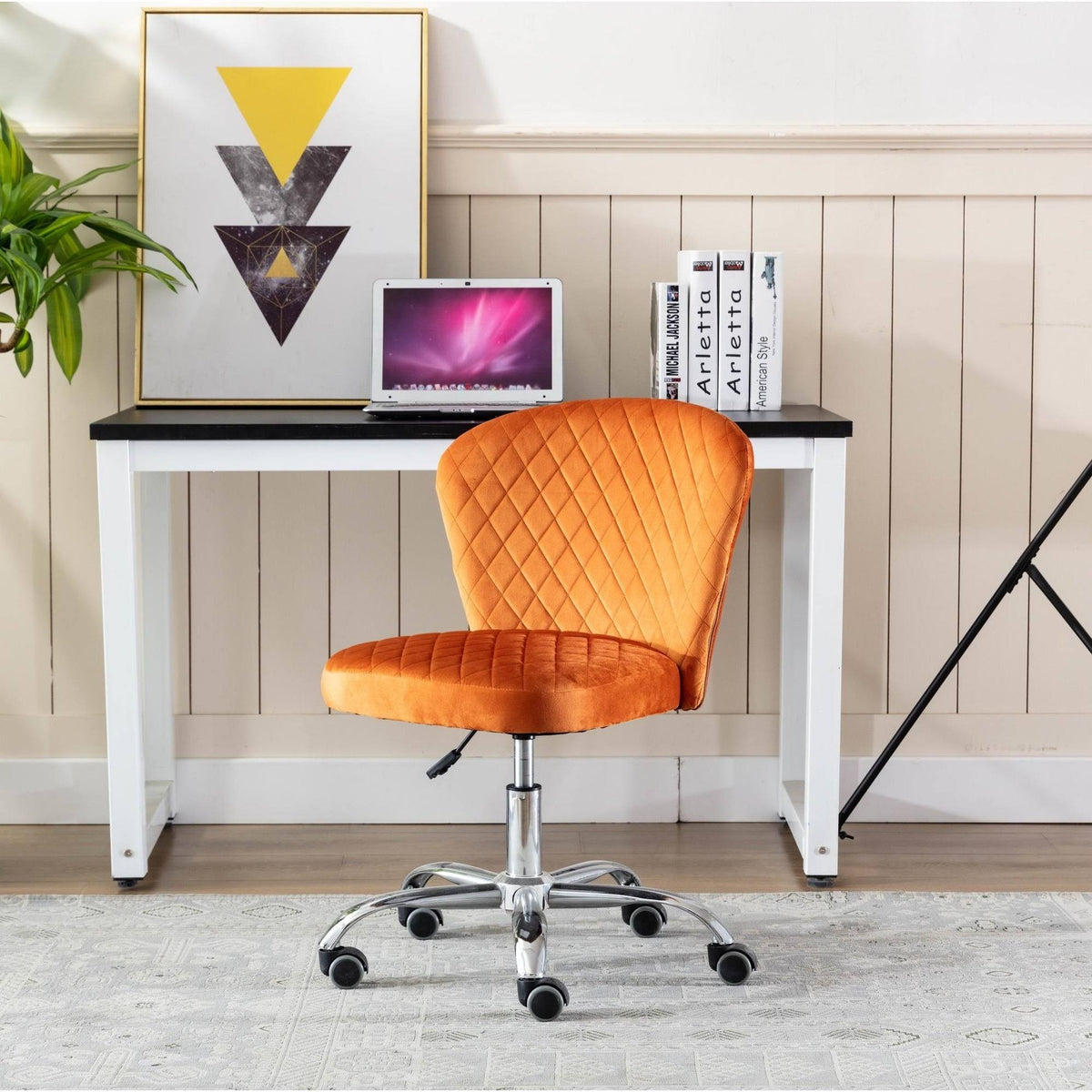 Grey Swivel Desk Chair Q266