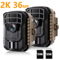 2 Pack 36MP 2K Waterproof Trail Camera with Night Vision F981221