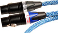 Blue XLR Balanced Audio Cable, Stereo Pair 2 Cables I667