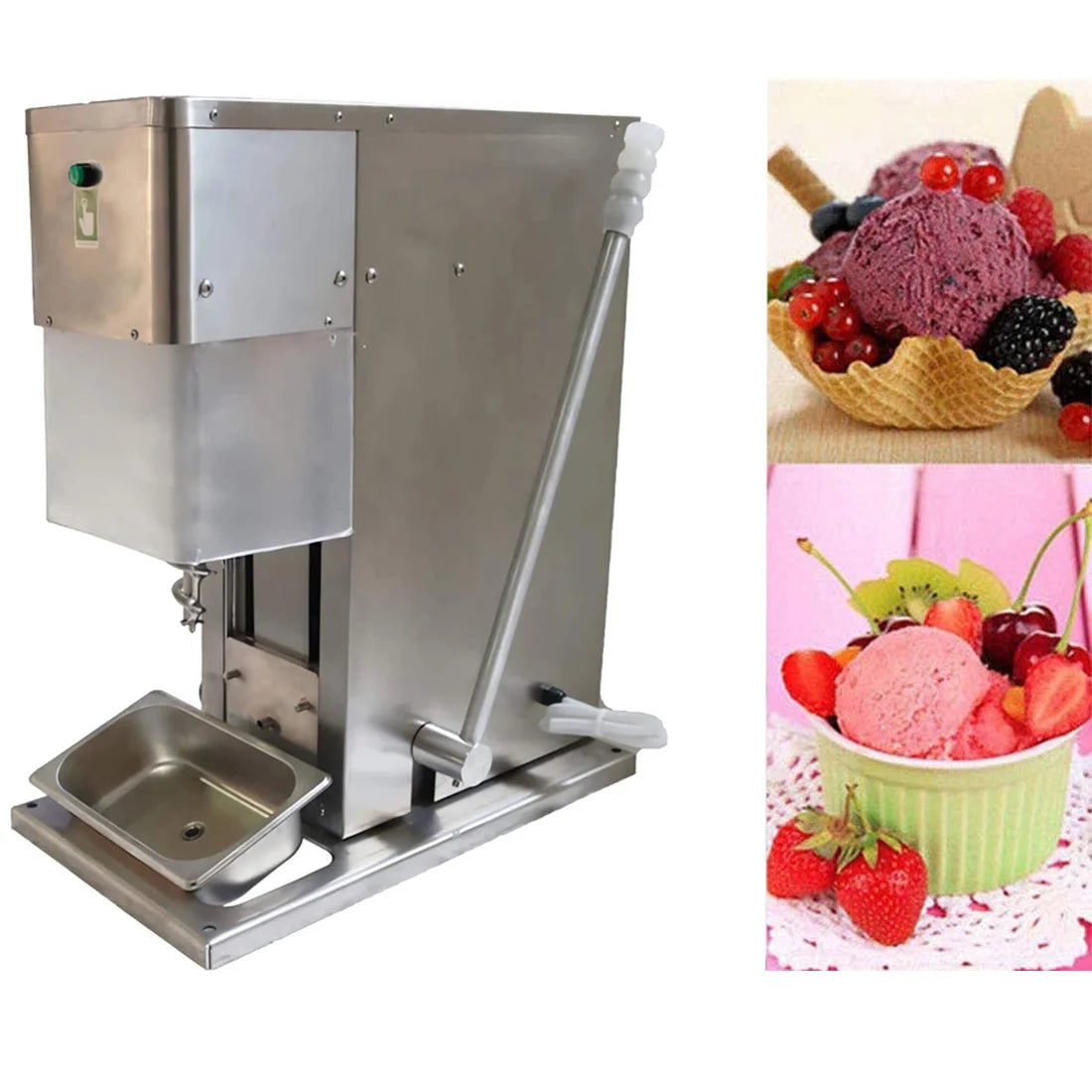 Electric Fruit Ice Cream Mixer Machine Frozen Yogurt Milkshake T6009