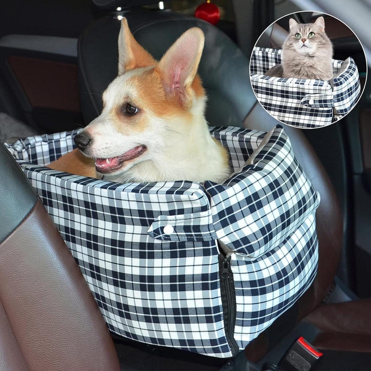 Navy Blue Dog Car Seat Pack of 2 Y69287