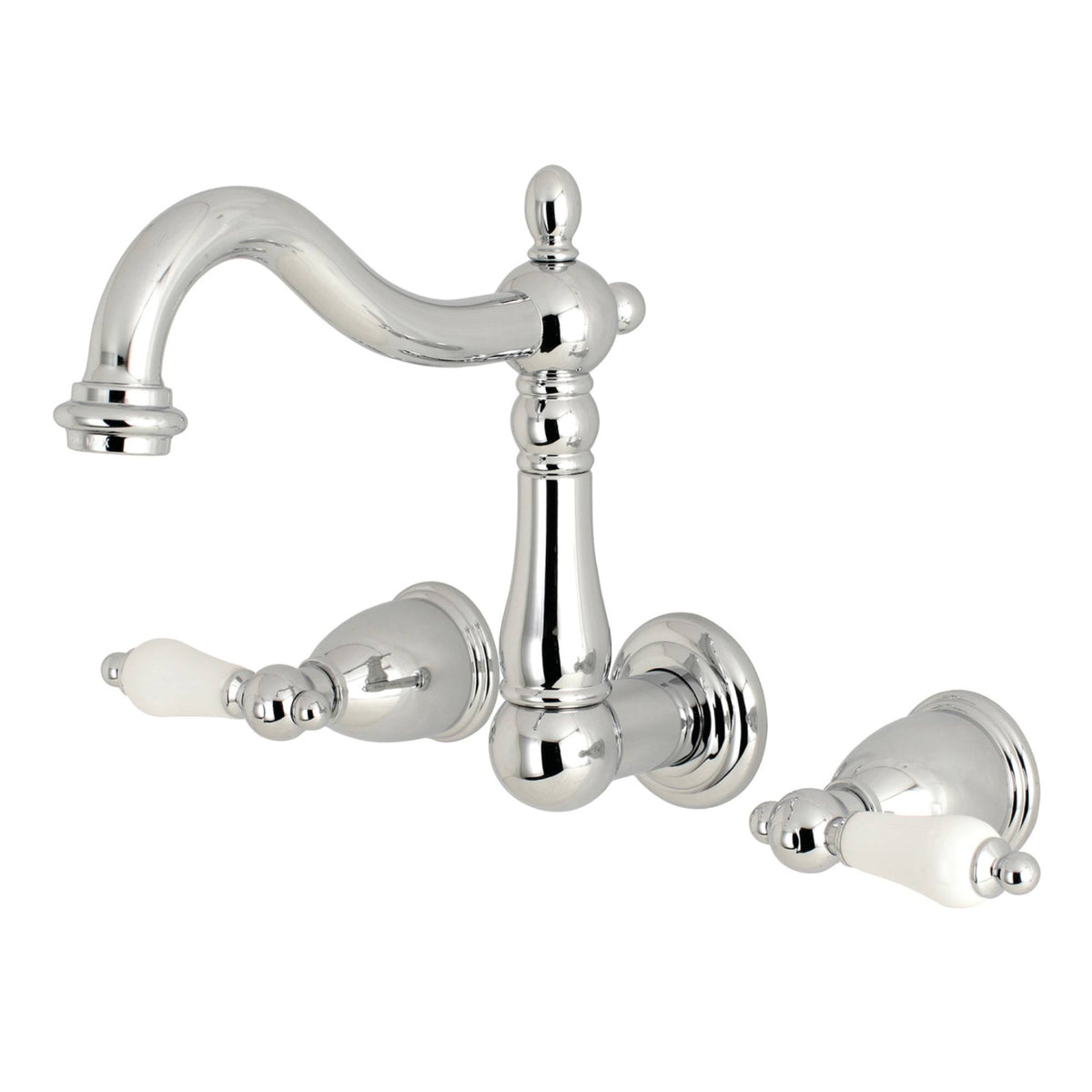Polished Chrome Wall Mount Bathroom Faucet H815