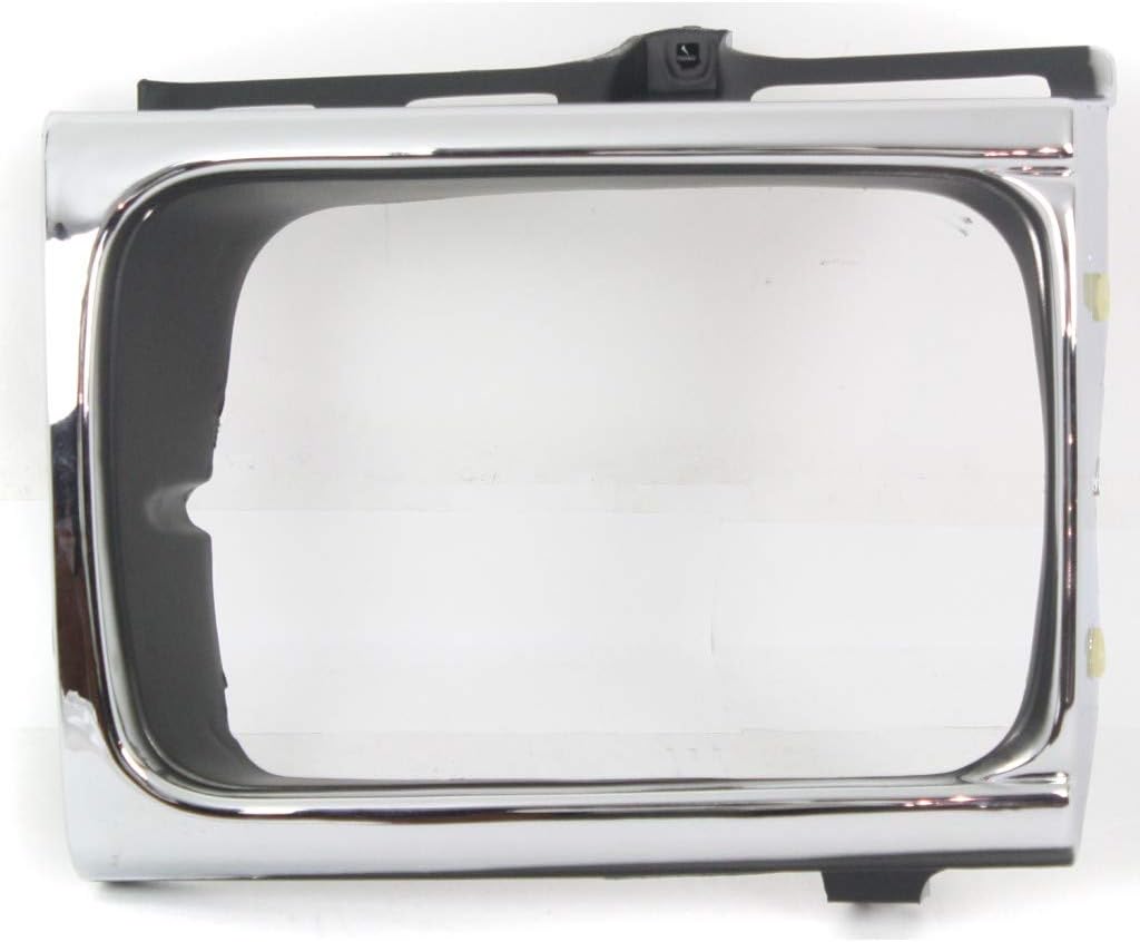 Chrome/Black Headlight Door for Toyota Pickup Passenger Side 4WD Pack of 2 N17661