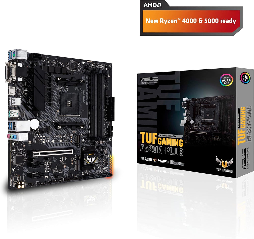 Micro ATX Motherboard with M.2 Support, SATA 6 Gbps, USB 3.2 Gen 2 Type-A W34055
