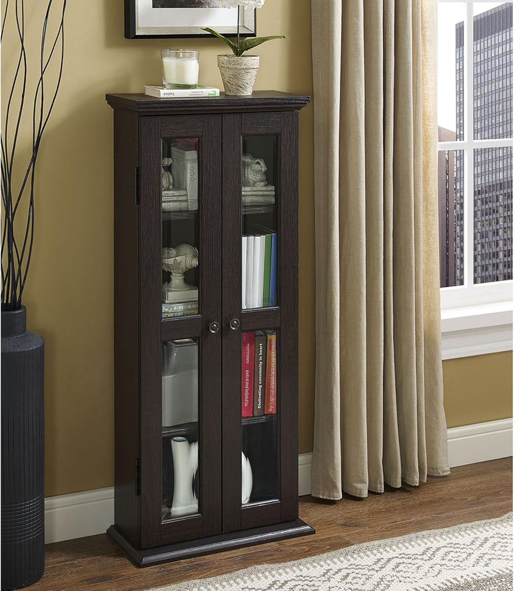 Grey 4 Tier Tall Bookshelf Cabinet A86764