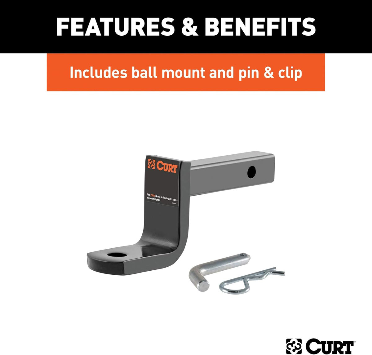 Class 1 Trailer Hitch with Ball Mount, 1-1/4-In Receiver S6275
