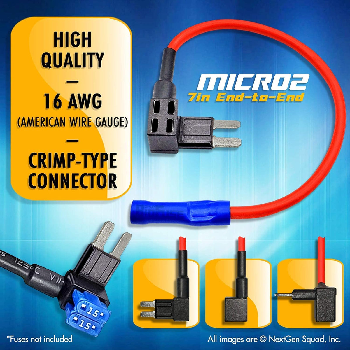 12V Micro2 50 Piece Car Fuse Tap and Holders K19775