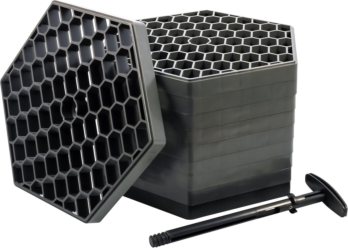 Charcoal 10-Pack Portable Stepping Blocks Y702