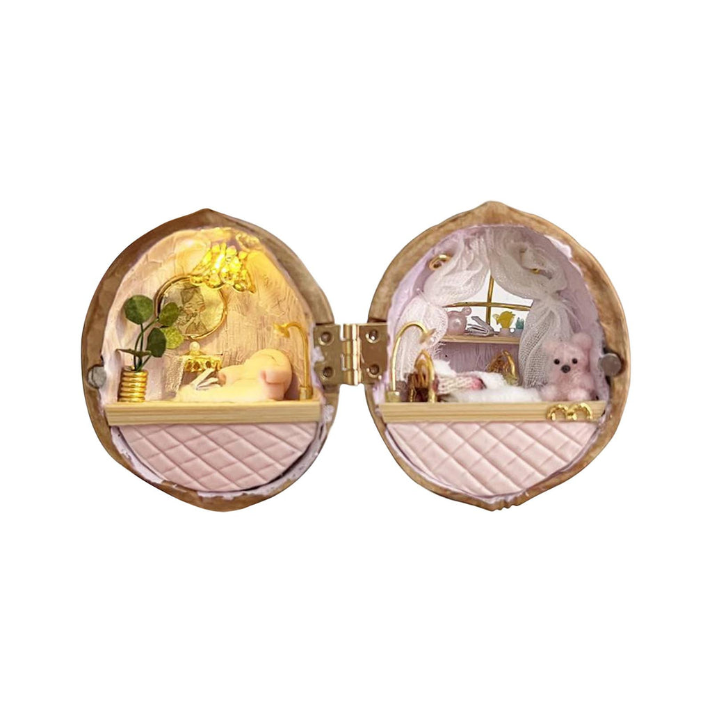 Walnut Hut Material Pack DIY Micro Decoration Miniature Z3181