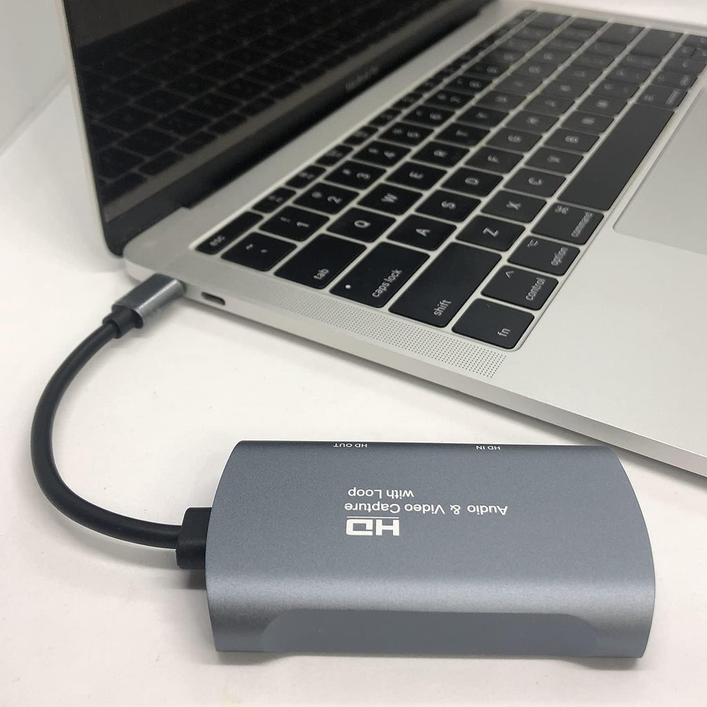 USB TypeC HD Video & Audio Capture Card with 4K 60HZ Loop, Pack of 2 I109