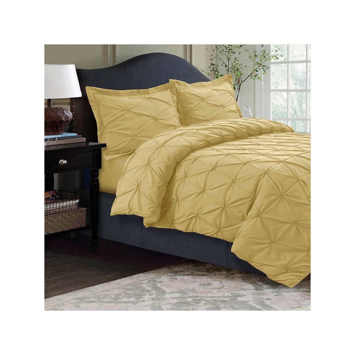 King Gold Oversized Duvet Cover Set S193
