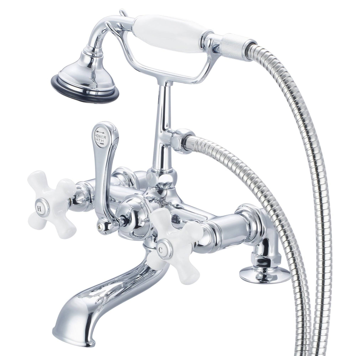 Vintage Classic 7-Inch Spread Deck Mount Tub Faucet with Handheld Shower W37539