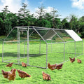 Large Walk in Chicken Coop Run House with Roof Cover Z311