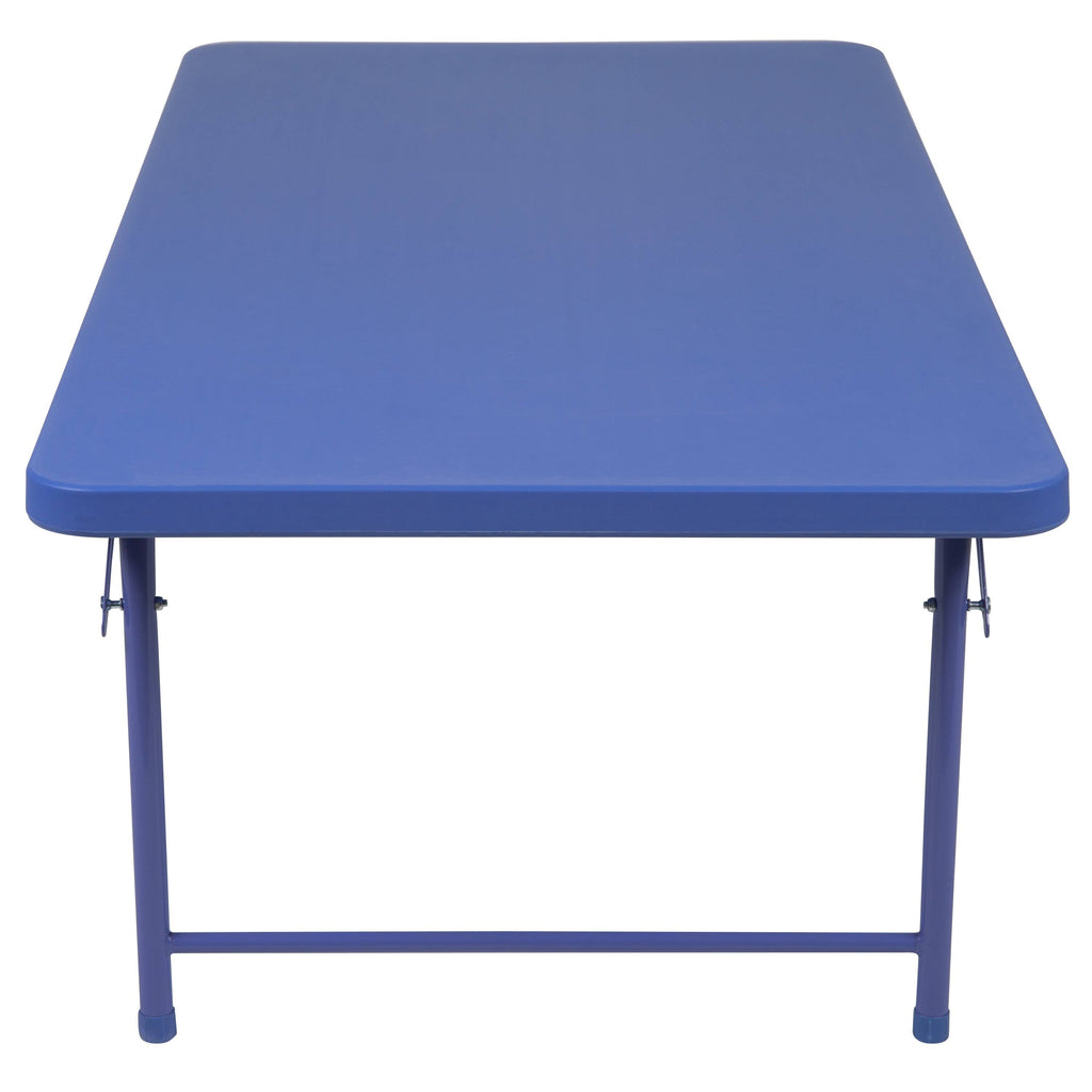 Granite White Plastic Folding Table C7428