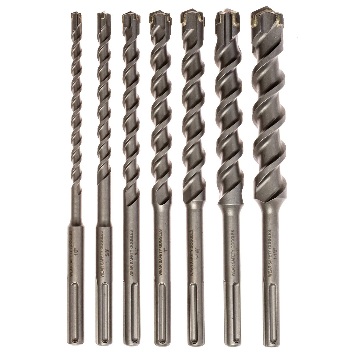 7-Piece Carbide Tipped Masonry Drill Bit Set Q92342