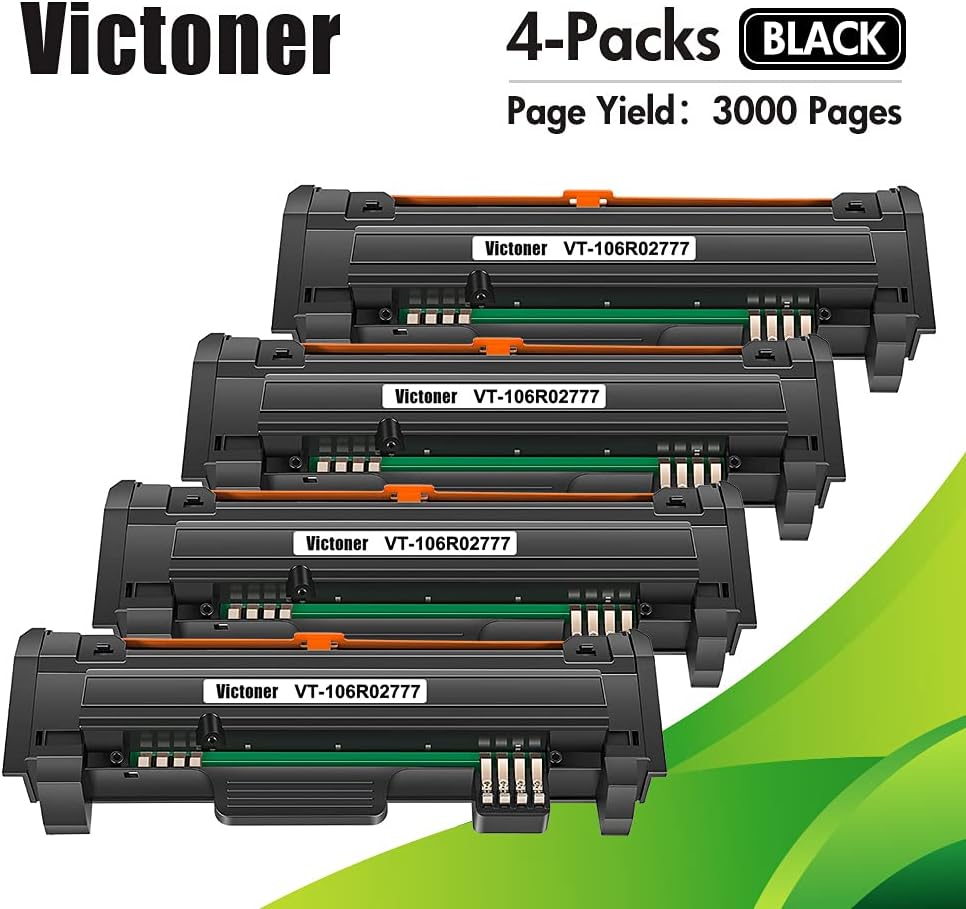 Black 4-Pack Toner Cartridge P198