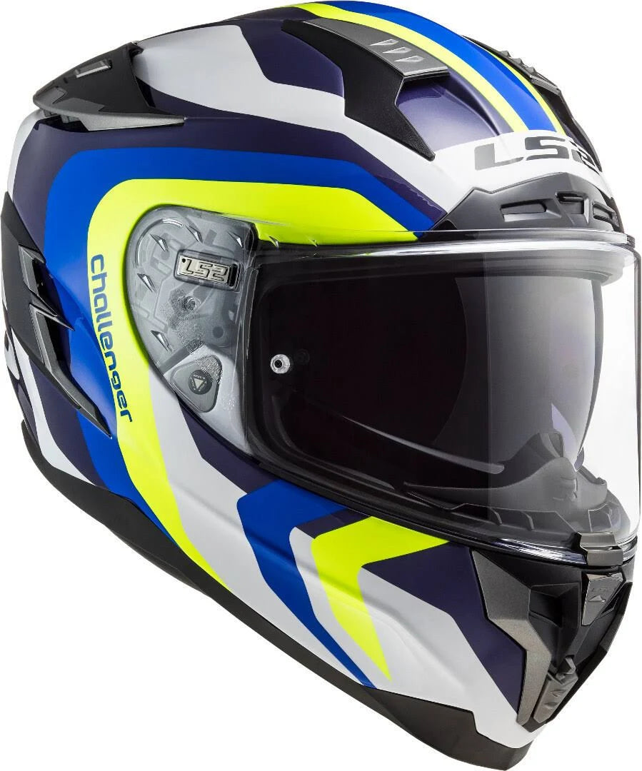 White-Blue-Yellow Helmet M691