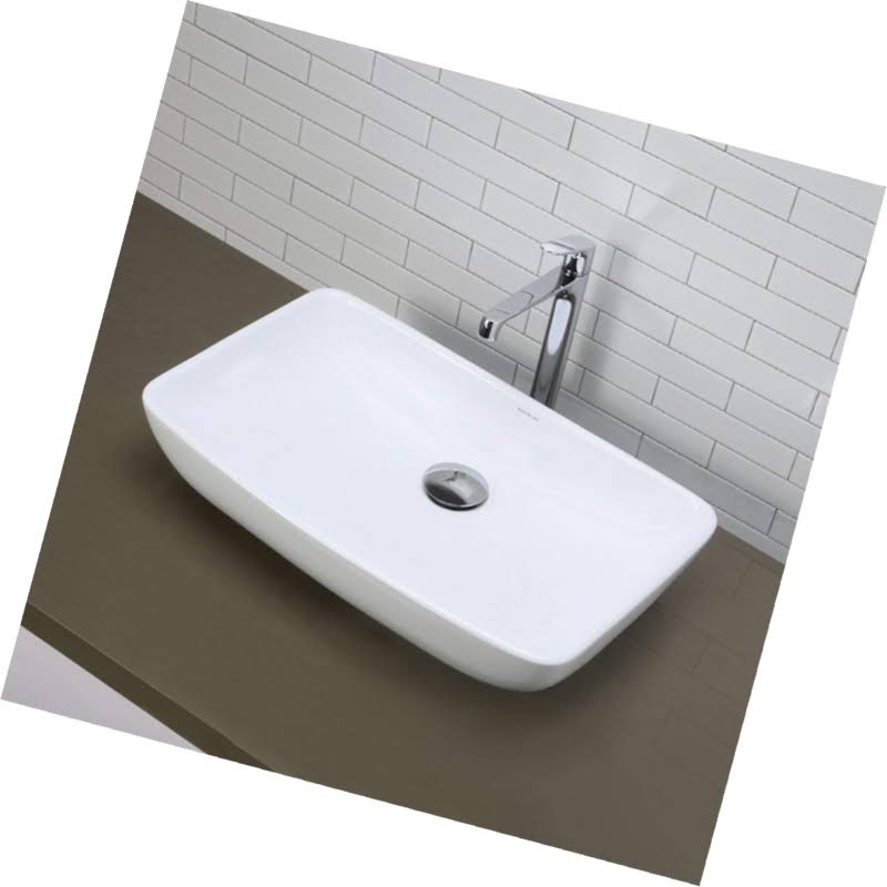 White Rectangular Vessel Sink I909827