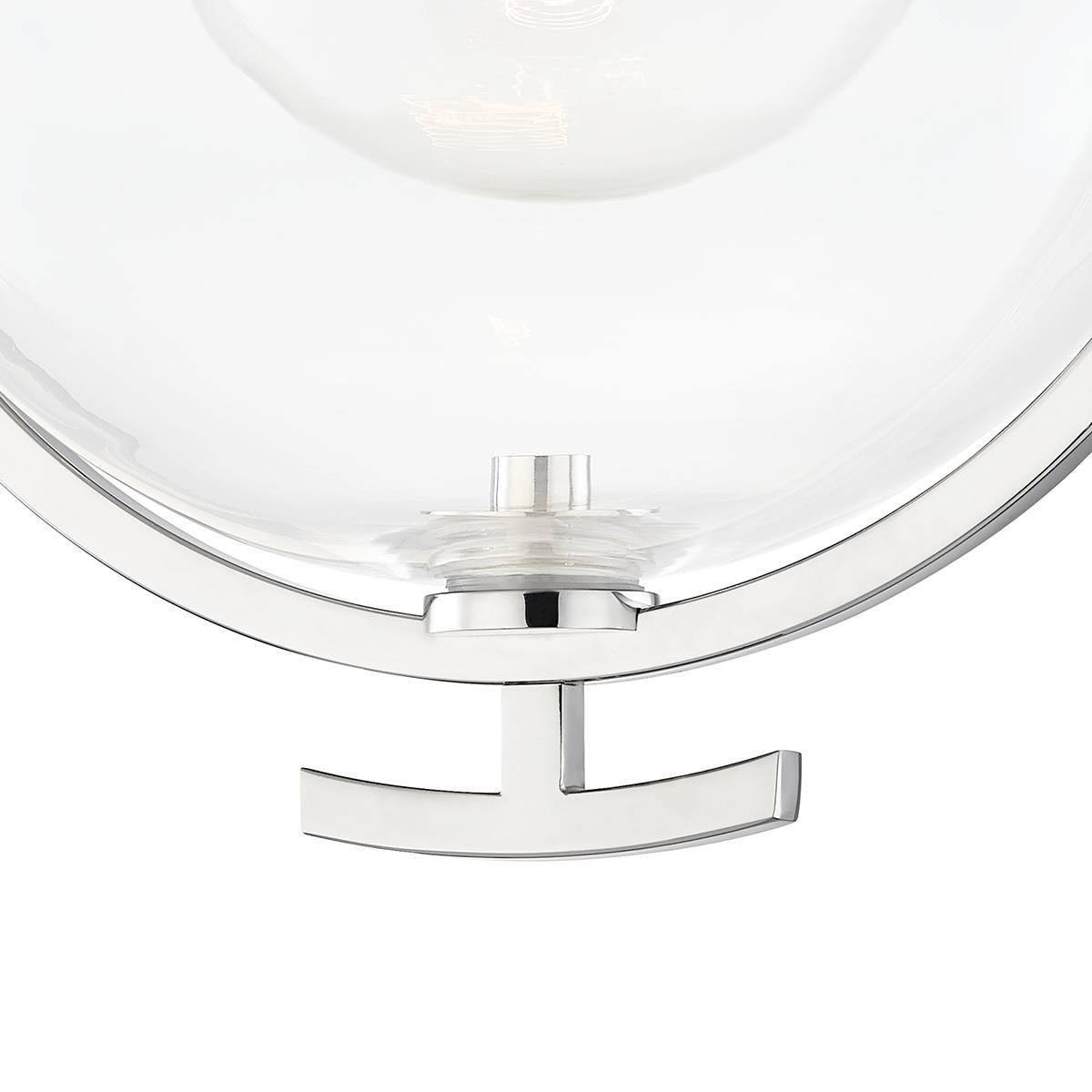 Polished Nickel Semi-Flush Mount Light E289
