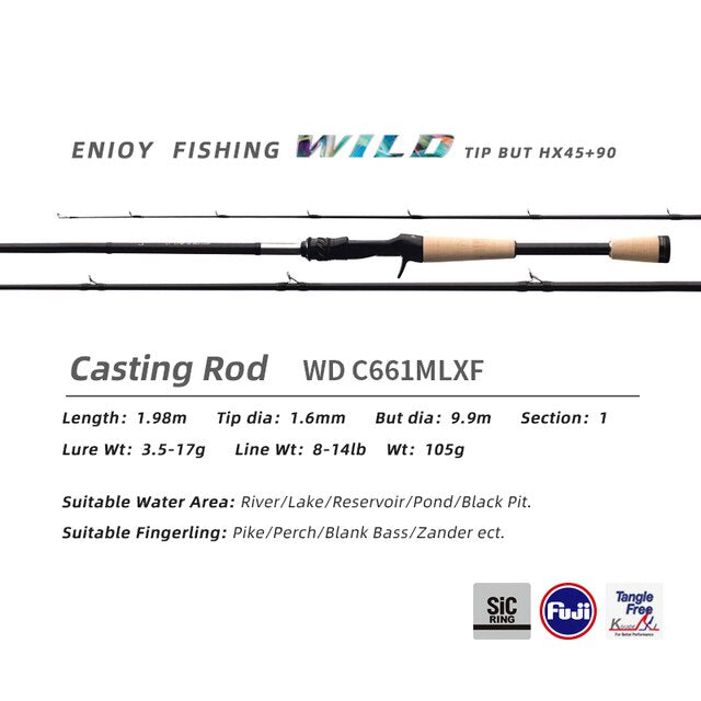 Black Bass Rod with Cork Handle M7090