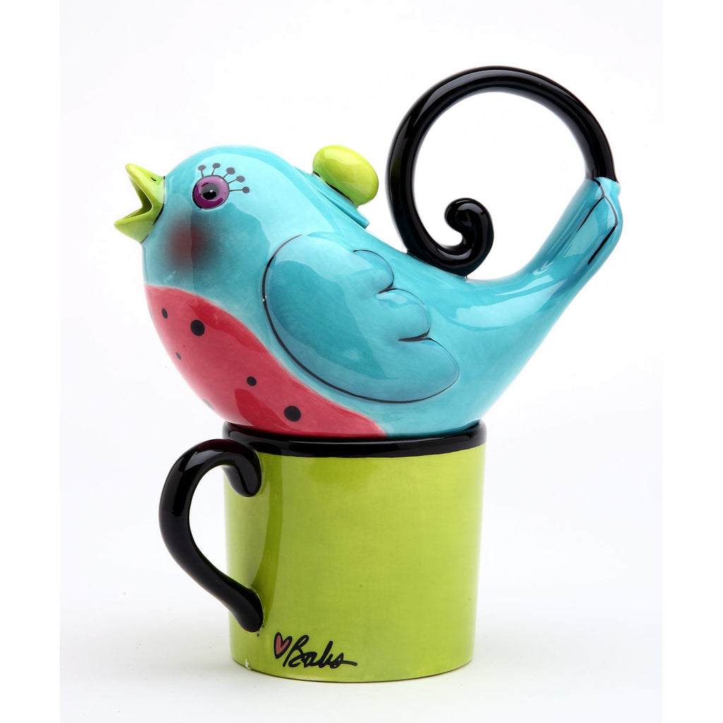 Ceramic Blue Bird Tea For One S458228