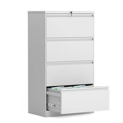 White 4-Drawer Lateral Filing Cabinet M242428