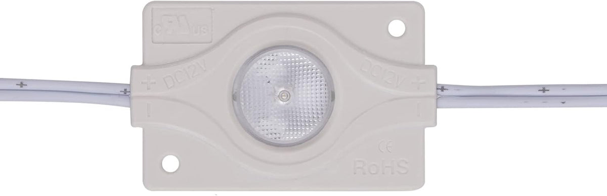 LED Module 1.8W DC12V 6500K White Waterproof Decorative Light (100pcs Pack) J424337
