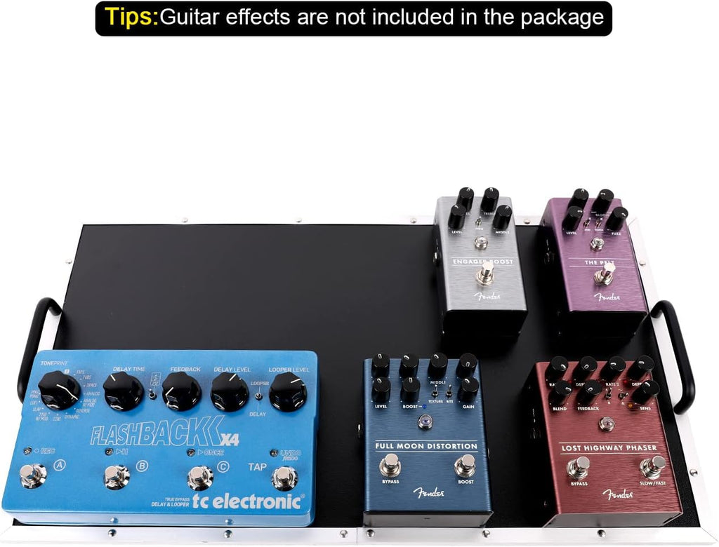 Aluminum Alloy Effect Pedalboard with Carry Bag H83195