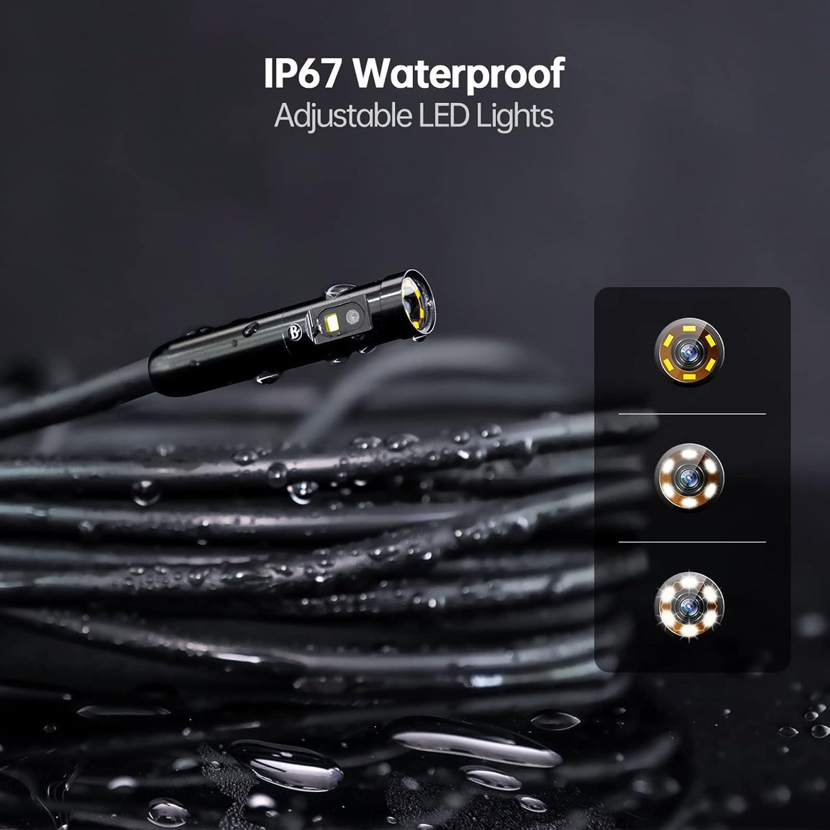 1080P Waterproof Borescope Inspection Camera with 5 Inch Screen Z67835