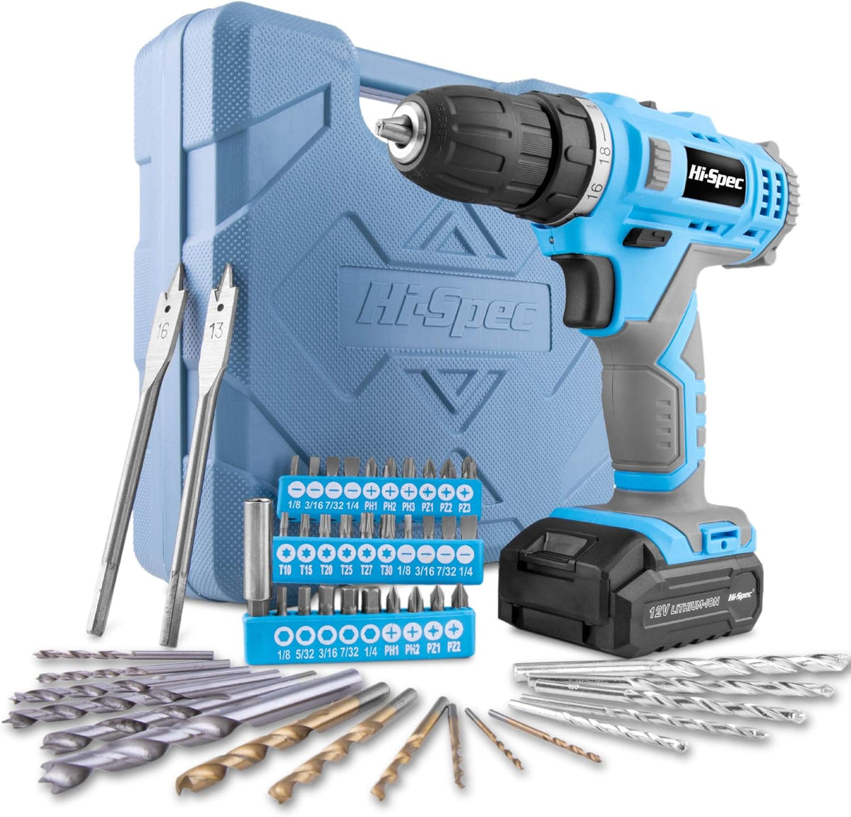 50 Piece 12V Pink Cordless Rechargeable Drill Driver Set with Carry Case V18790