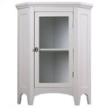 White 1-Door Corner Floor Cabinet M12159