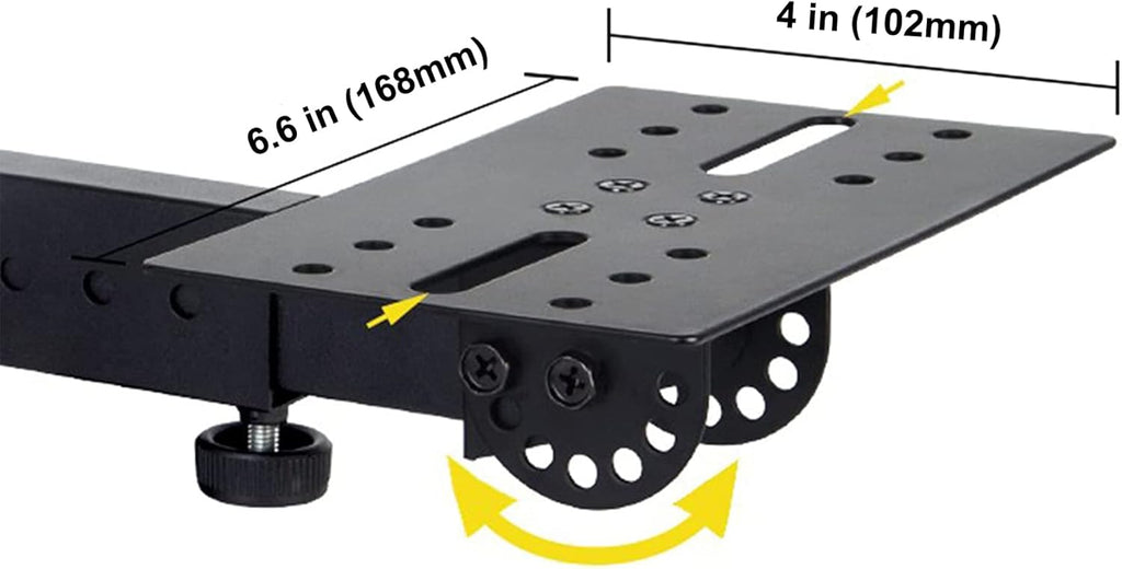 Black Speaker Wall Mount Stand Bracket, 100 lbs Capacity, 2 Packs Q647