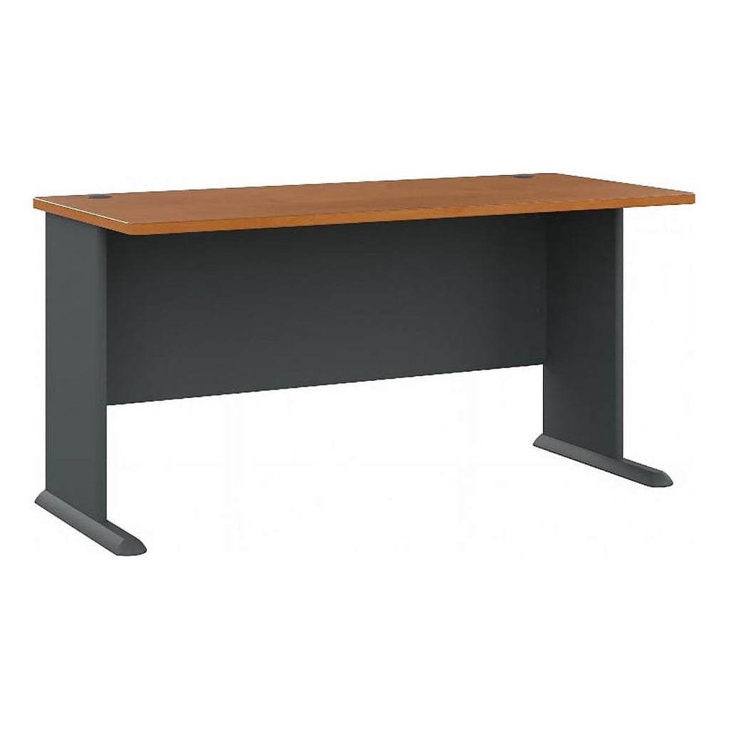 Natural Cherry/Gray Engineered Wood Desk L3966