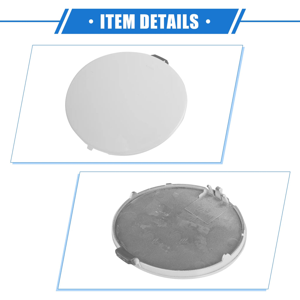 Car Tow Hook Eye Hole Cover Cap White Front Right Bumper H552