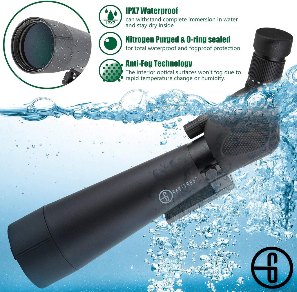 20-60x80mm HD Spotting Scope with Tripod and Carry Case E66855