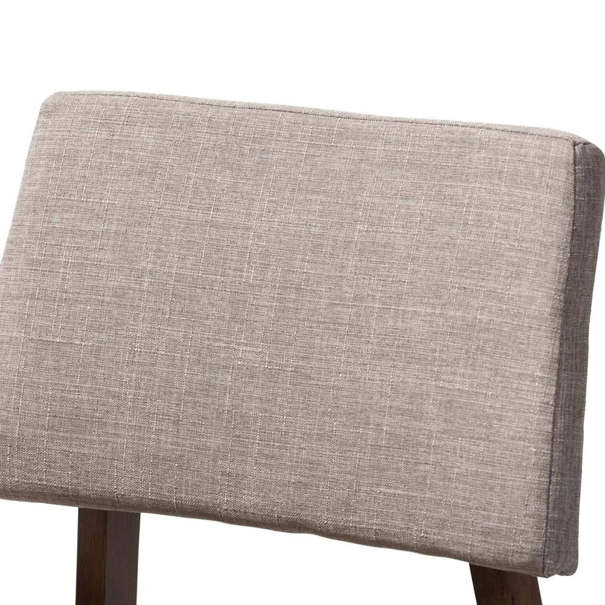 Dark Gray and Walnut Bar Stool Set of 2 P421583