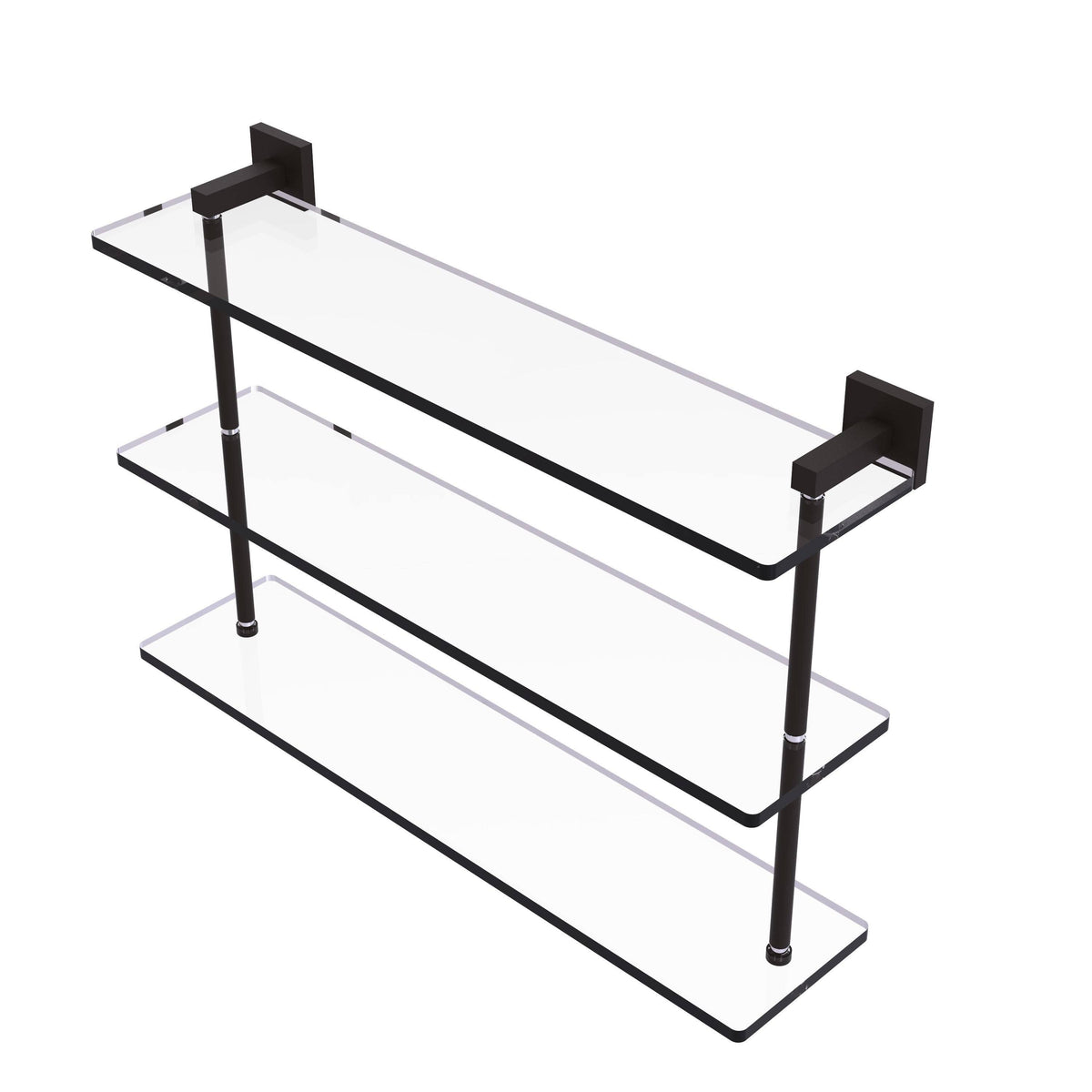 Triple Tiered Glass Shelf, Oil Rubbed Bronze L73837