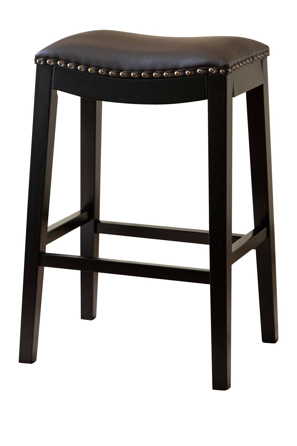 Bonded Leather Saddle Bar Stool A373730