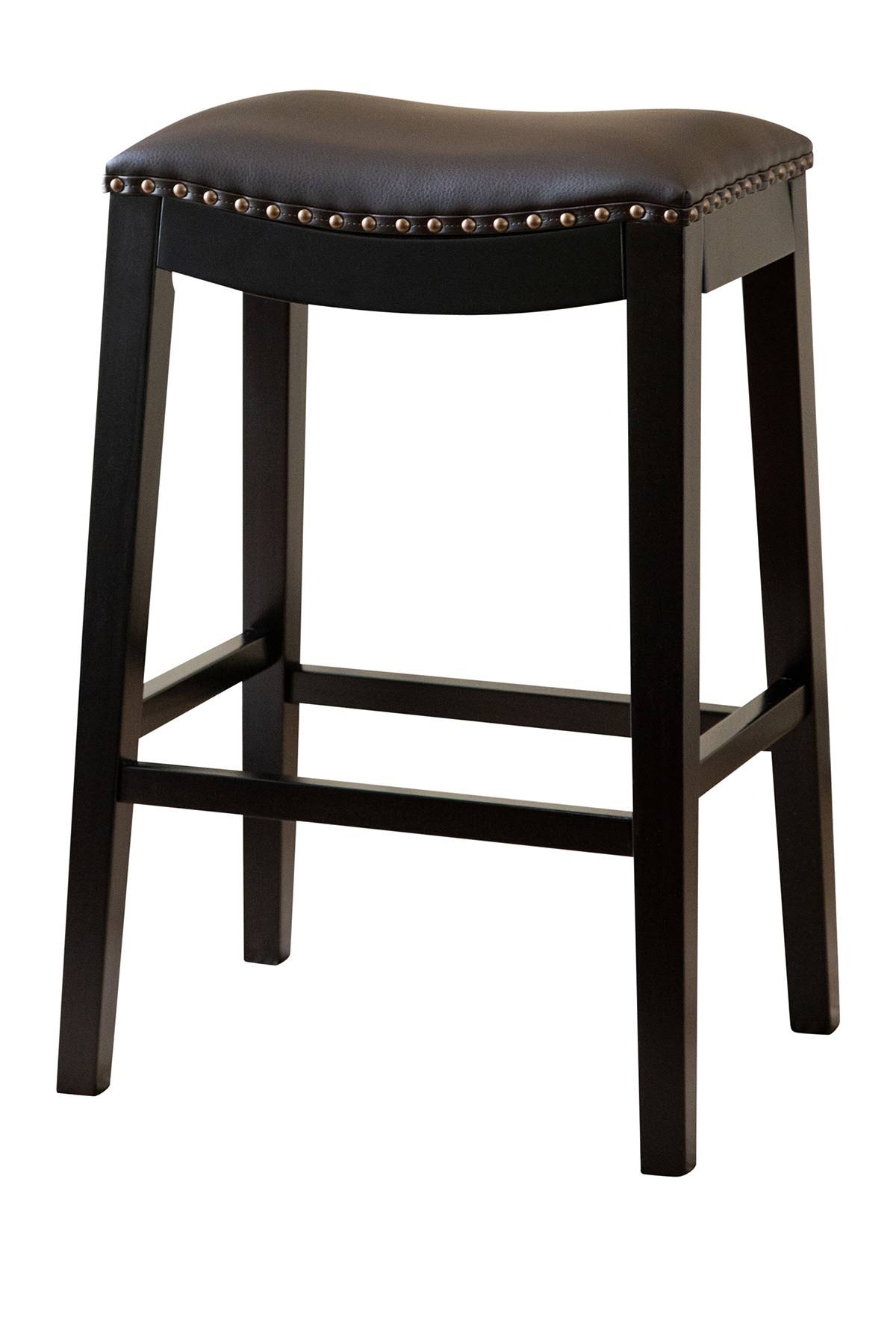 Bonded Leather Saddle Bar Stool A373730